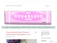 Tablet Screenshot of nosugarlessgum.com